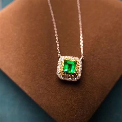 etsy emerald necklace|genuine emerald necklace.